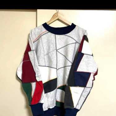 Extremely Rare & Unique Reverse Weave Patchwork Sw