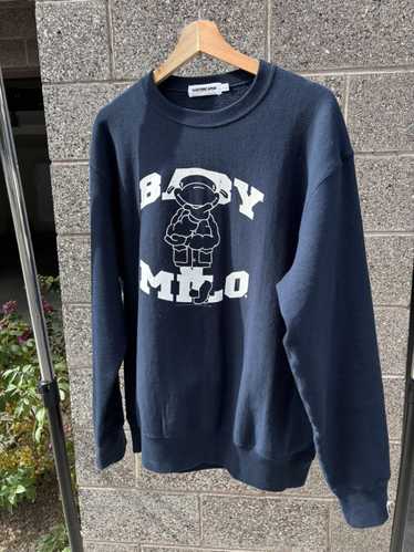 BAPE BABY MILO ネイビー スウェット M ベイプスタ Bape bape milo navy - Gem