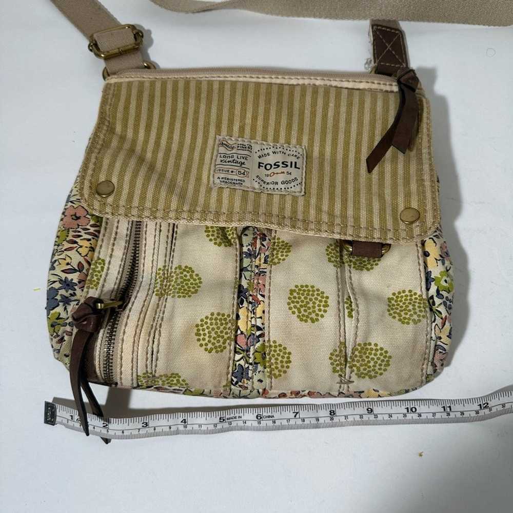 Fossil Long Live Vintage Canvas Crossbody Bag - image 6