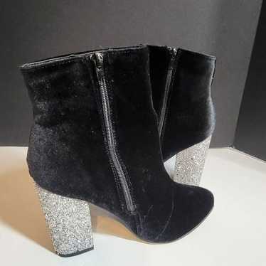 Just Fabulous Black Sequined Ankle Boots