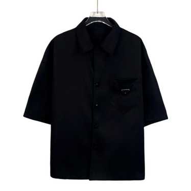 【希少❗️】PRADA ネイビー ポロシャツ　黒タグ　トリコロール　M 希少❗️】PRADA ネイビー ポロシャツ 黒タグ トリコロール M
