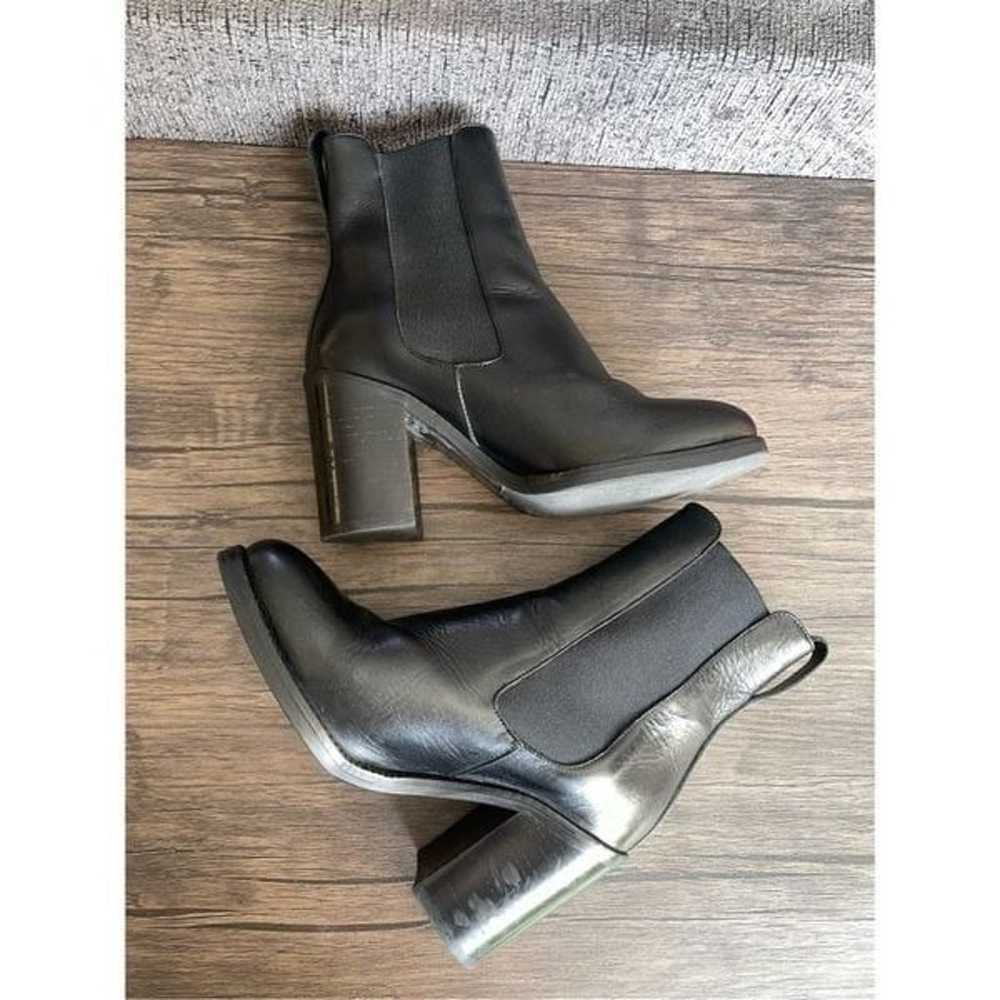 AllSaints Siri Ankle Boots Blocked Heels Black Wo… - image 2