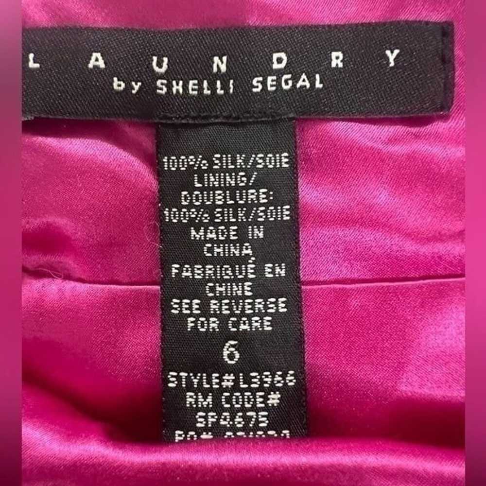 Laundry by Shelli Segal halter dress silk  pink e… - image 4