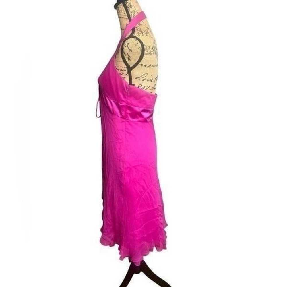 Laundry by Shelli Segal halter dress silk  pink e… - image 5