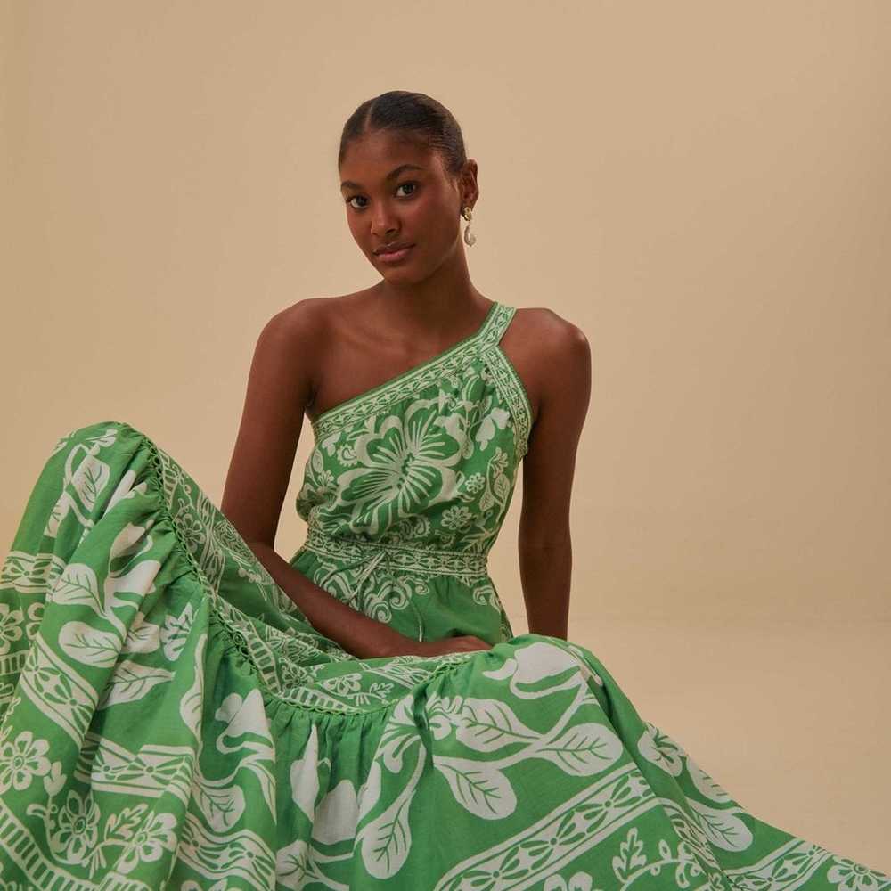 Farm Rio Sweet Green Garden Maxi Dress - image 4