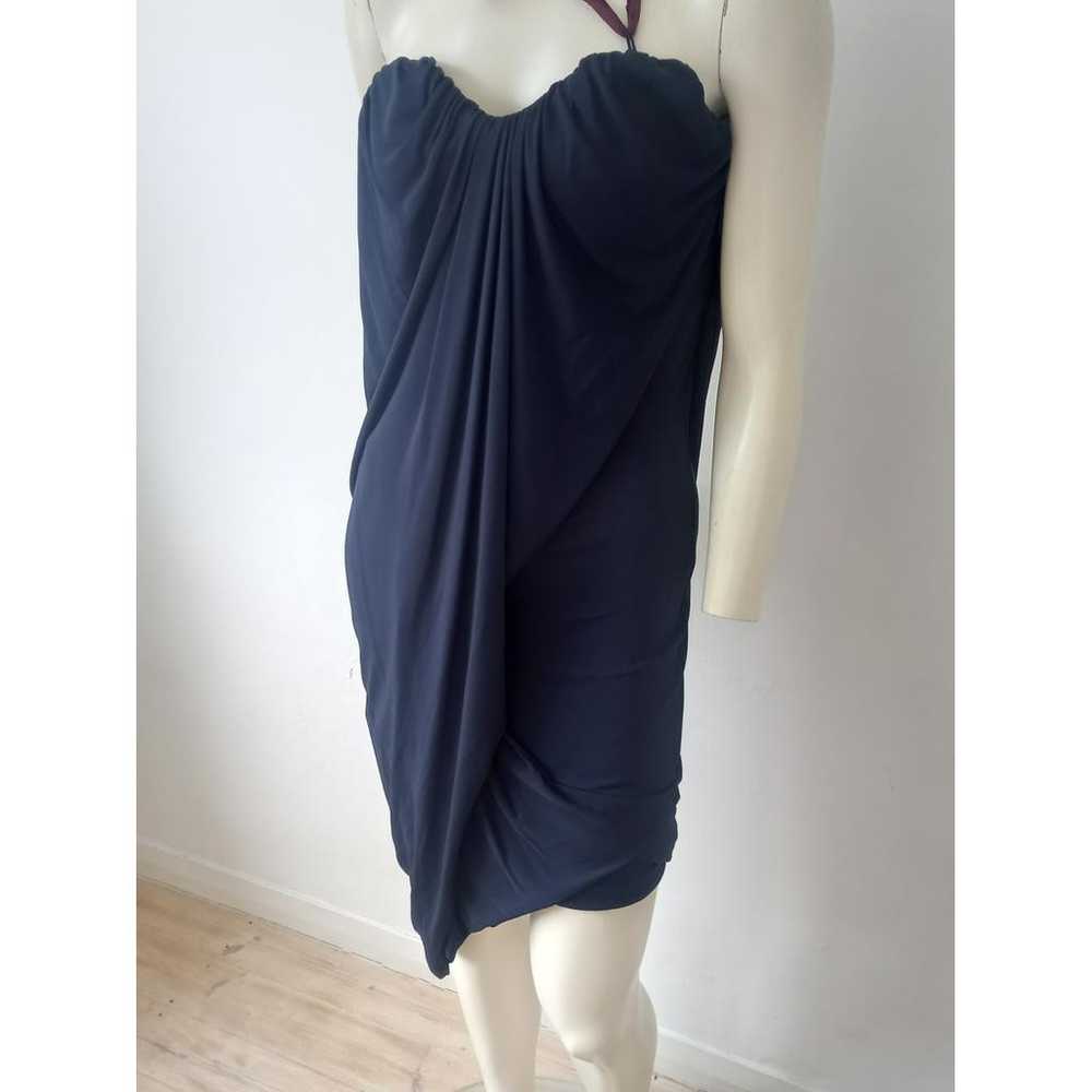 【Vivienne Westwood】 Pique Dress /追跡付 Pulling gathered cotton piqué midi dress in grey - Vivienne