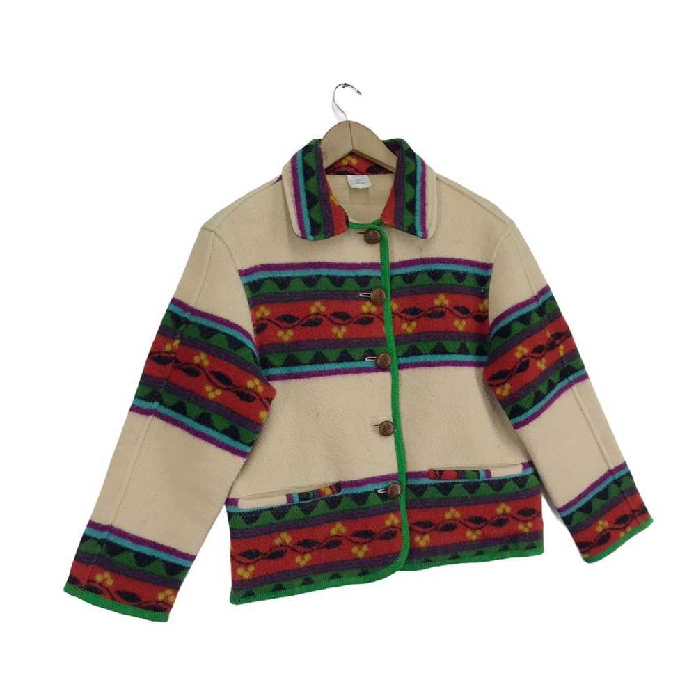 Native × United Colors Of Benetton Vintage Benetton native Wool Jacket Button Up - Image 4