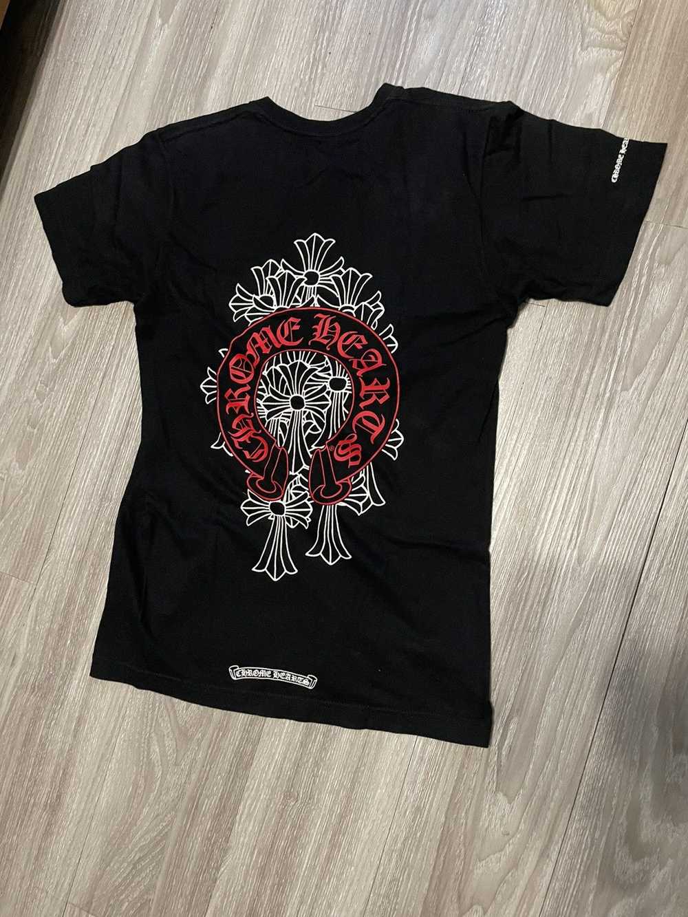 Chrome Hearts Chrome hearts horseshoe cemetery T-… - image 1