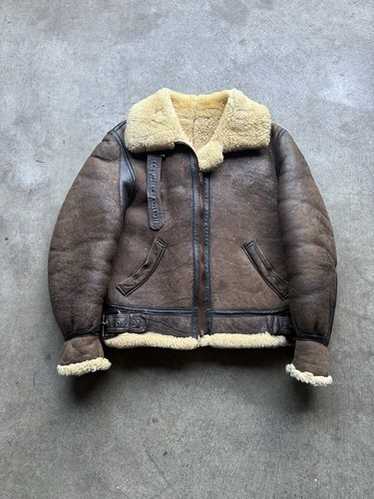 【vintage】Type B-3 80s USA Vintage TYPE B-3 Shearling Leather Flight Bomber Jacket