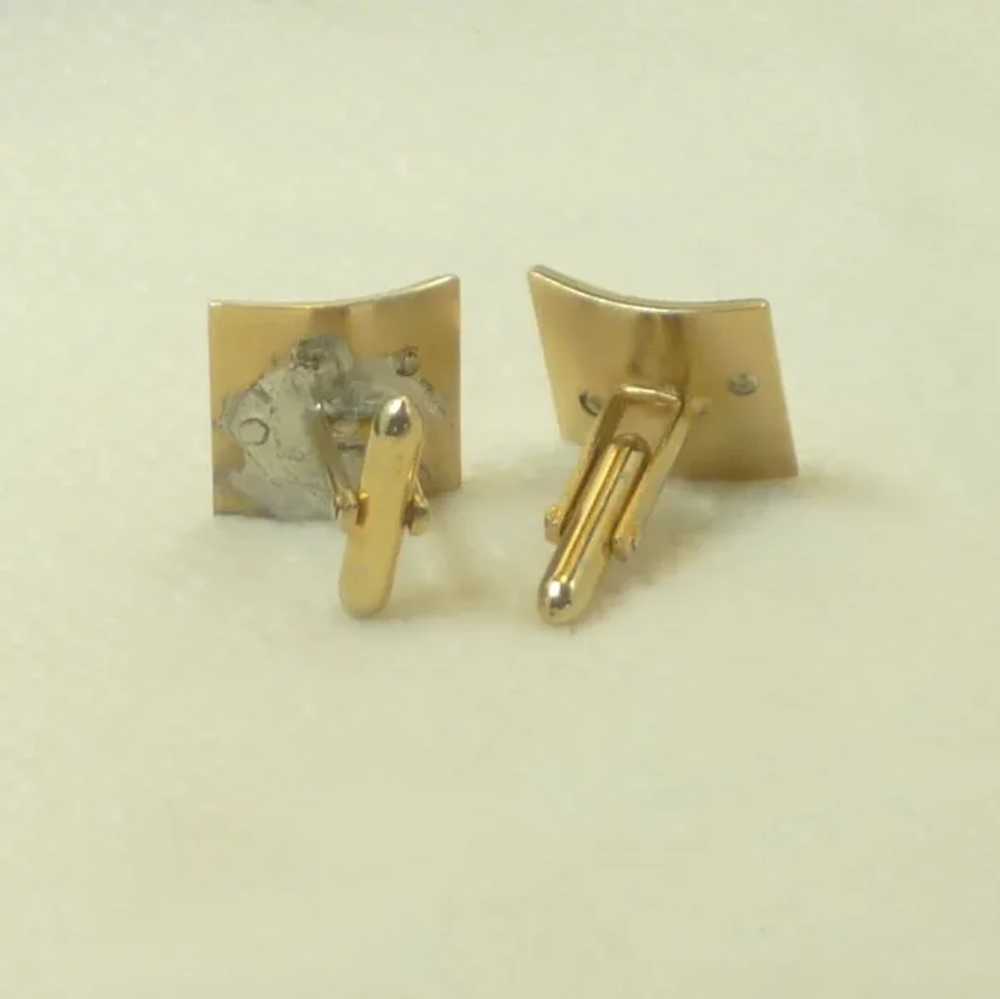 P Script Initial Gold and Silver Toned Swank Cuff… - image 4