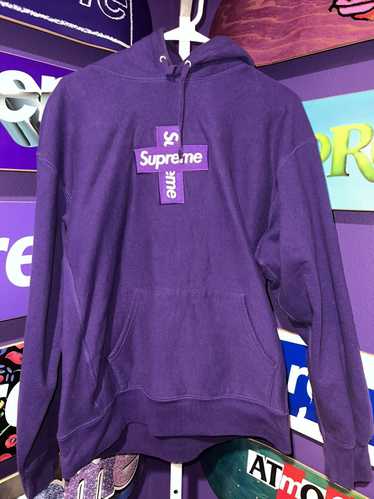 トップス Supreme Cross Box Logo Hooded Sweatshirt Supreme Cross Box Logo Hooded Sweatshirt Heather Grey Men's