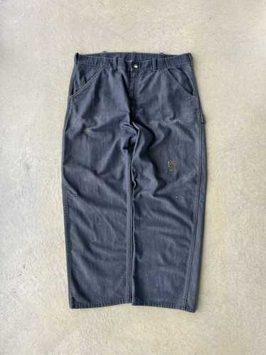 SEARS DENIM PAINTER PANTS with PAINT（1960'S/AMAZING REPAIR