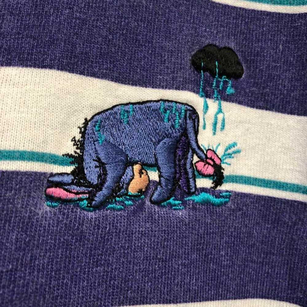 90's Winnie the Pooh "EEYORE" Border Tee - image 6