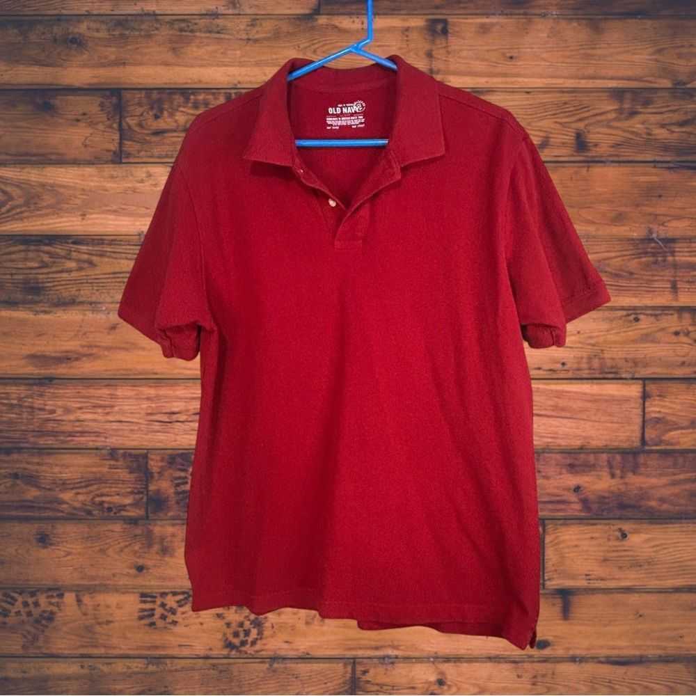 Old Navy Old Navy Red Polo Shirt Large - image 1