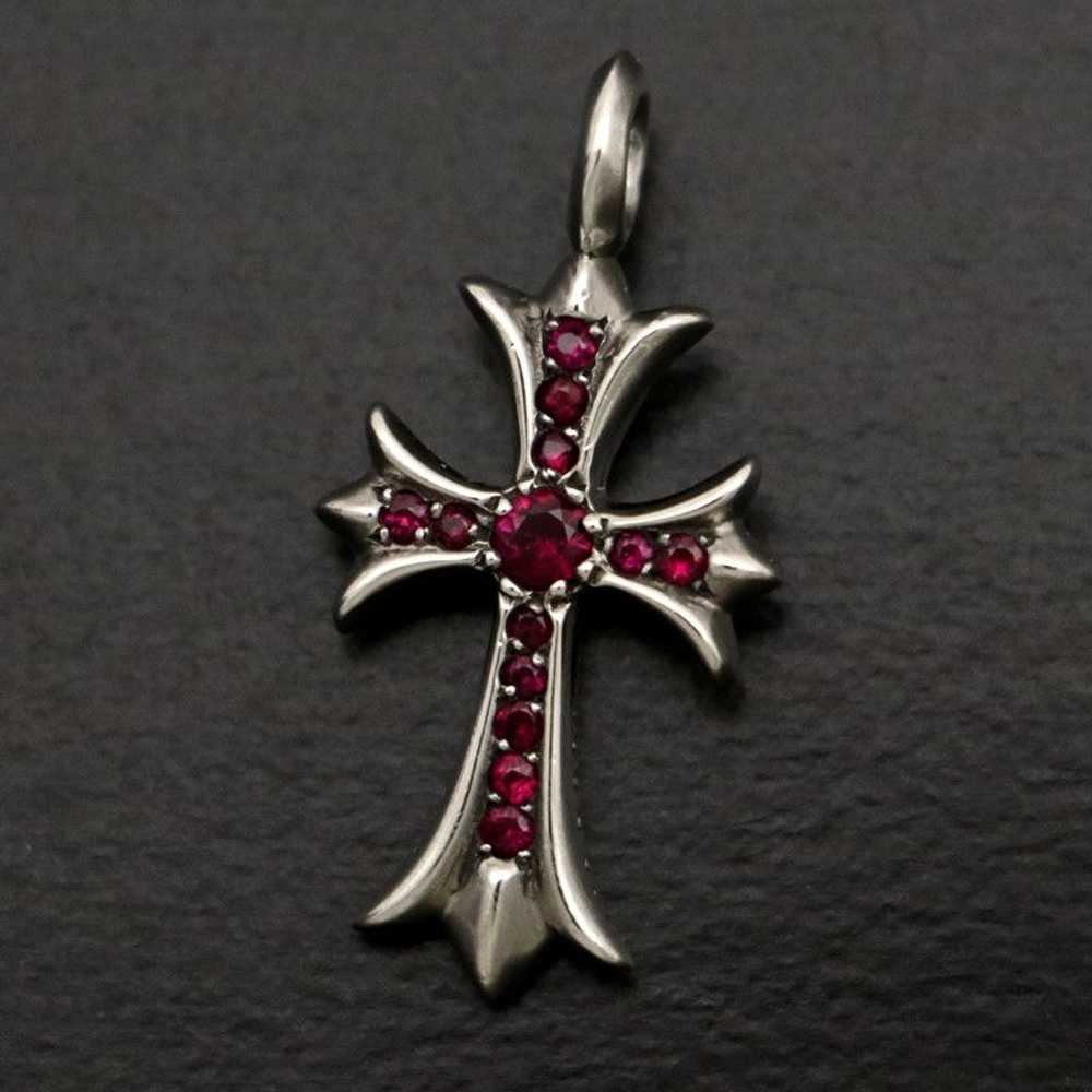 Chrome Hearts Chrome Hearts Ruby Tiny Cross Charm - image 1