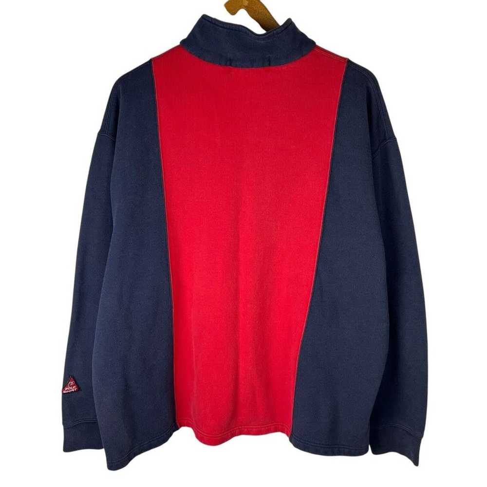 Vintage 90s Polo Sport Ralph Lauren Mens XL 1/4 Z… - image 3