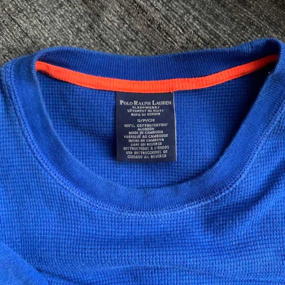 Polo Ralph Lauren Blue Long Sleeve T-shirt Vintag… - image 4