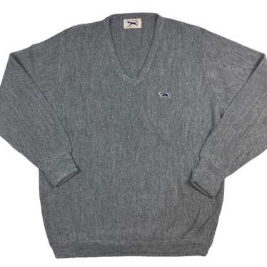 トップス JCPENNEY - THE FOX / GRAY / XL Vintage JCPenney THE FOX SWEATER Gray Pullover V-Neck