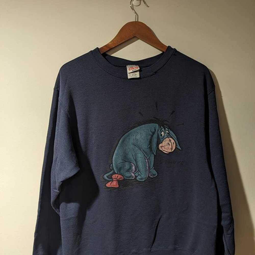 Vintage 90s Winnie the Pooh Eeyore Disney Medium … - image 1
