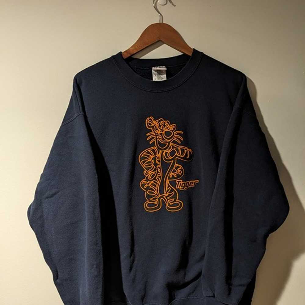 Vintage 90s Disney Tigger Winnie the Pooh Blue La… - image 1