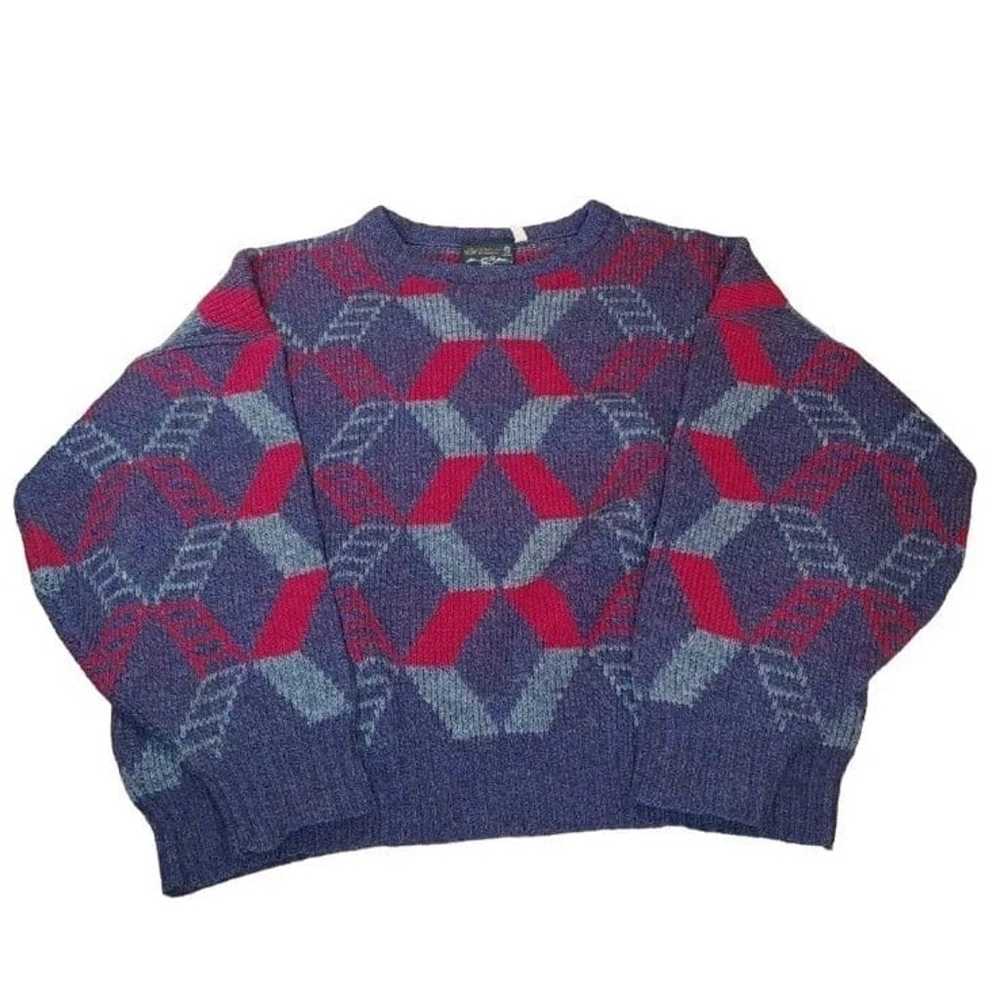 Maban Scotland Sweater Pure New Wool Shetland Azt… - image 3