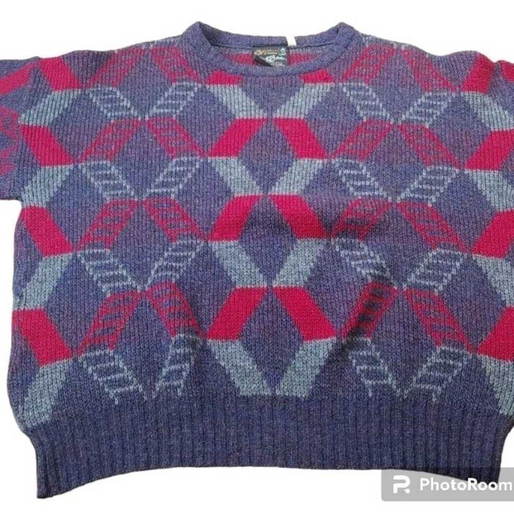 Maban Scotland Sweater Pure New Wool Shetland Azt… - image 5