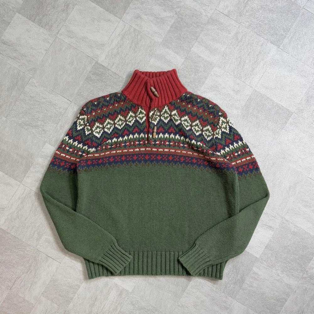 【Exquisite】Polo Ralph Lauren Cotton Knit 90s Nord… - image 11