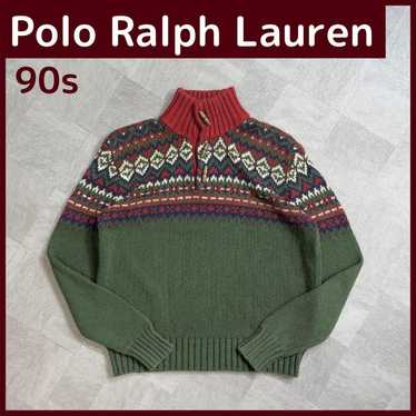 【Exquisite】Polo Ralph Lauren Cotton Knit 90s Nord… - image 1