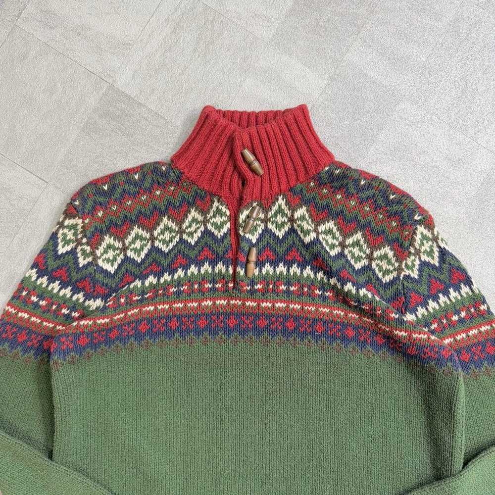 【Exquisite】Polo Ralph Lauren Cotton Knit 90s Nord… - image 2