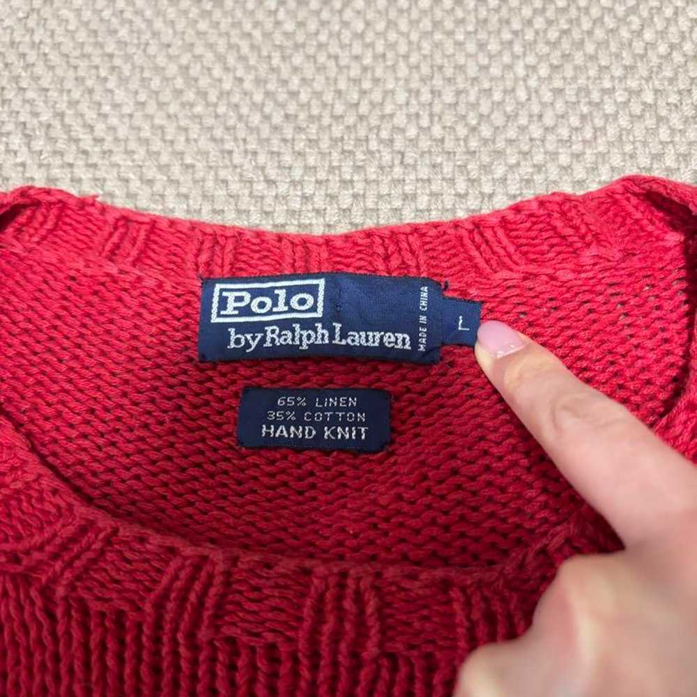 90s Polo Ralph Lauren Knit Polo Bear - image 3