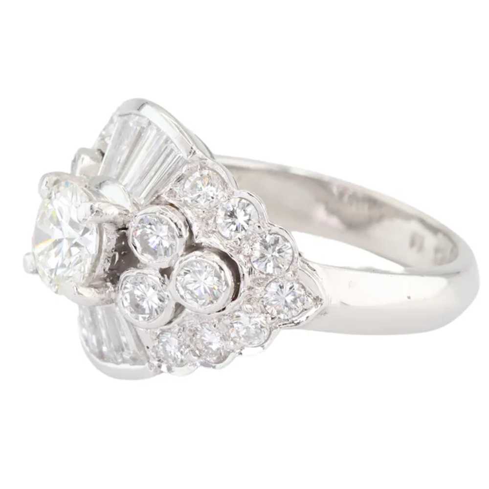18k (750) White Gold Natural White Diamond Cockta… - image 3
