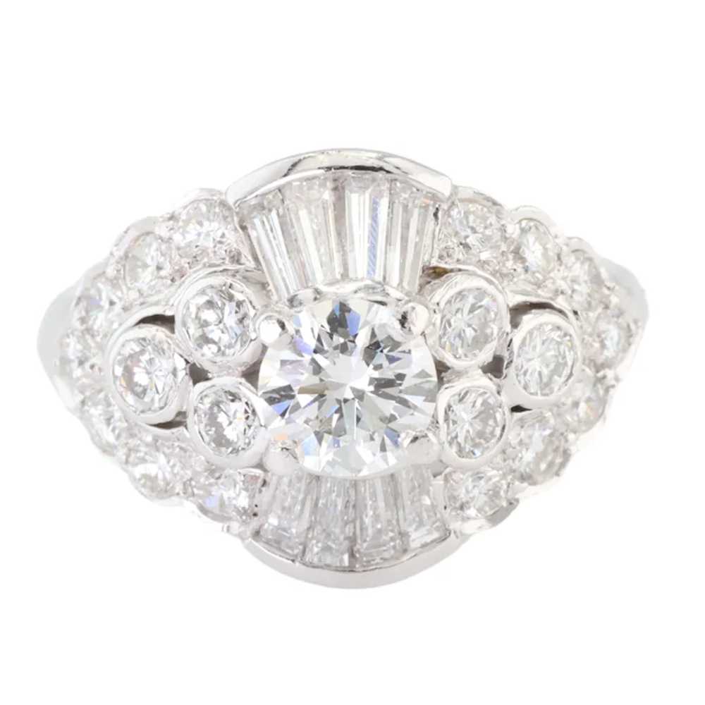 18k (750) White Gold Natural White Diamond Cockta… - image 6