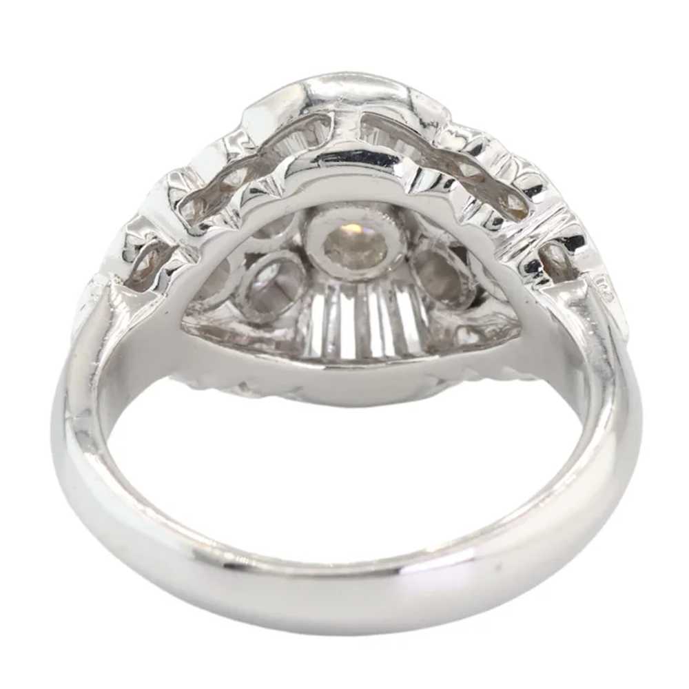18k (750) White Gold Natural White Diamond Cockta… - image 7