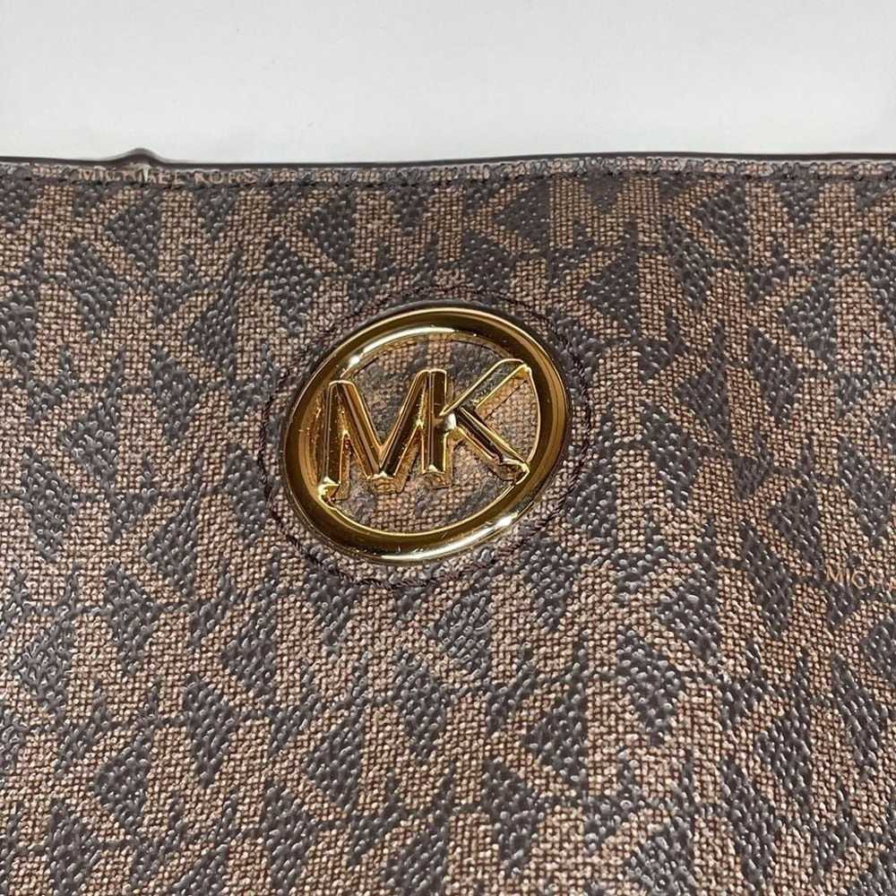 MICHAEL KORS Carmen MK Monogram Large Shoulder To… - image 11