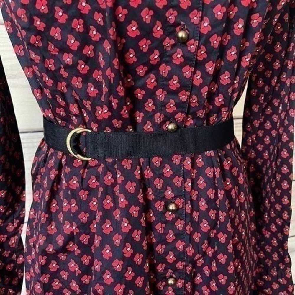 Tommy Hilfiger Navy & Red Floral Poppy Patterned … - image 3