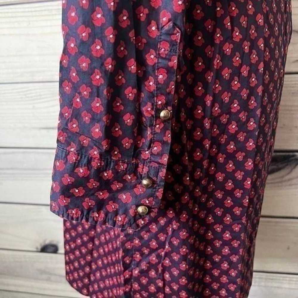 Tommy Hilfiger Navy & Red Floral Poppy Patterned … - image 7