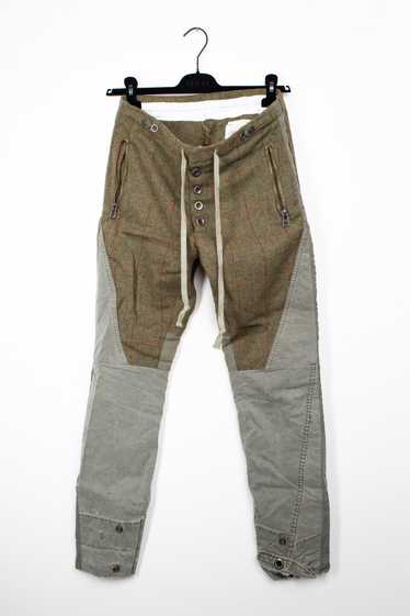 Greg Lauren - Baker 50/50 Tapered Jersey-Trimmed Frayed