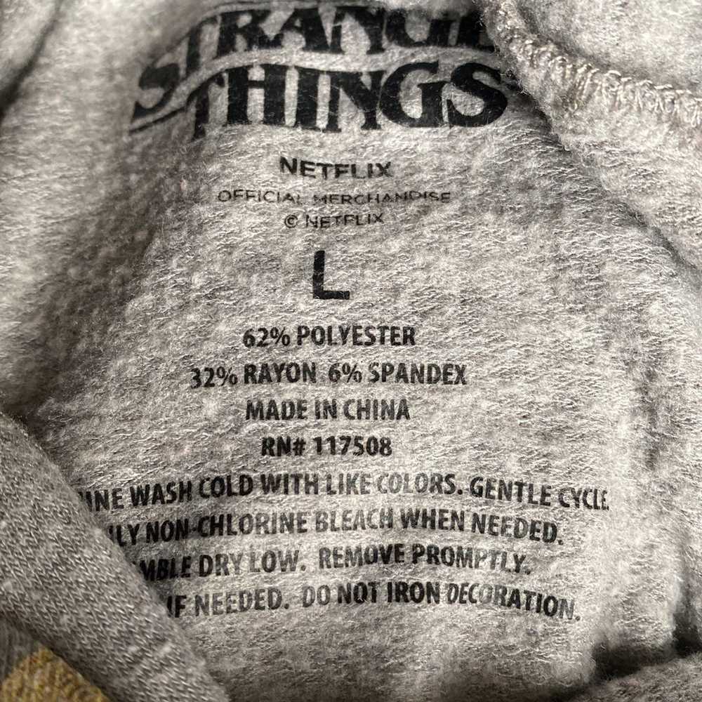 Vintage Stranger things movie hoodie L - image 11