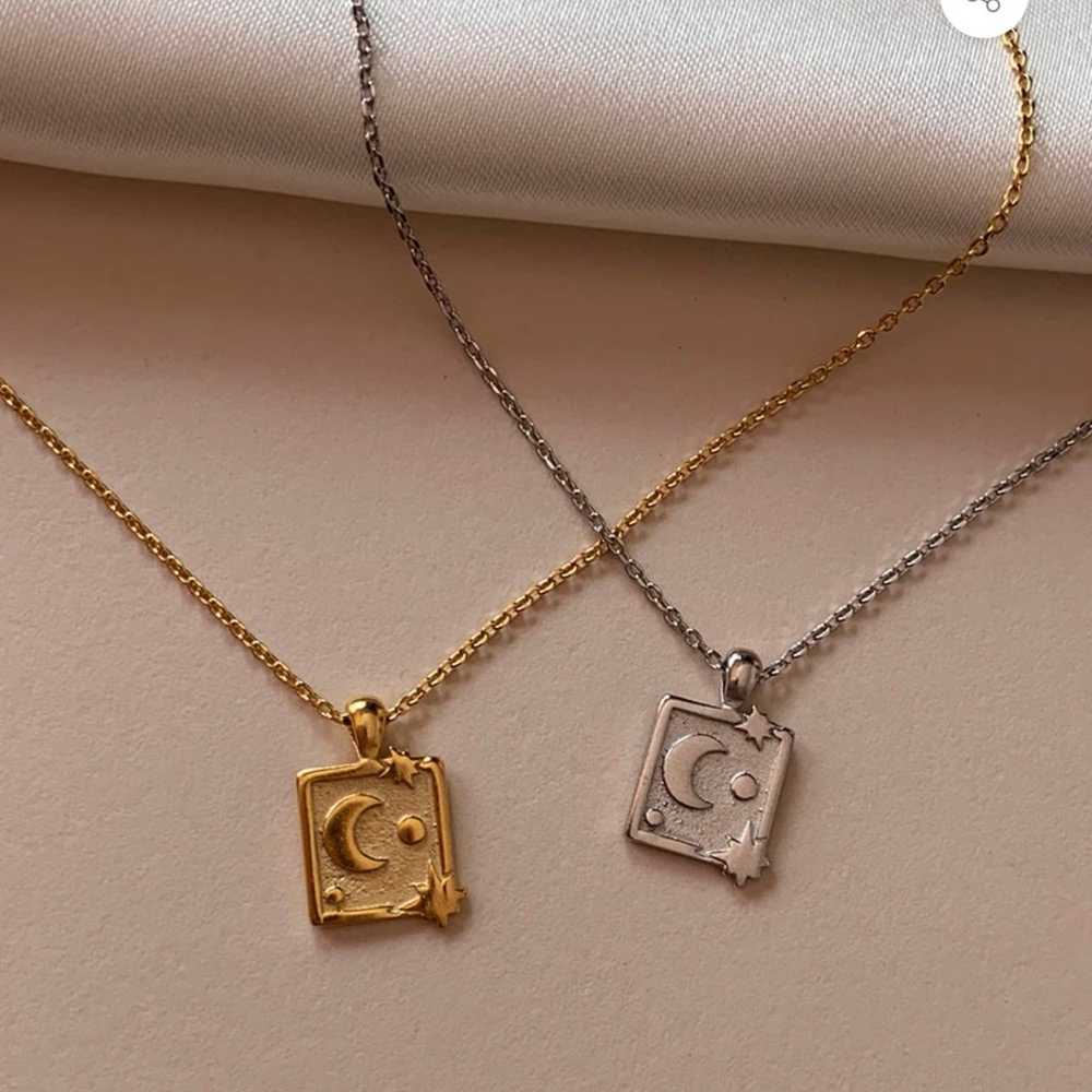 vintage style 18k gold dipped necklace - image 1