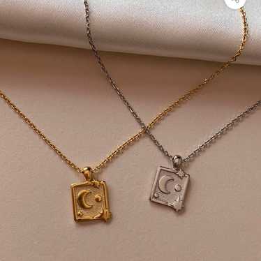vintage style 18k gold dipped necklace - image 1