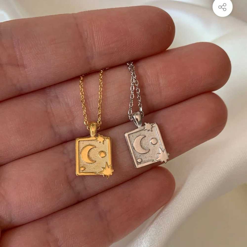 vintage style 18k gold dipped necklace - image 2