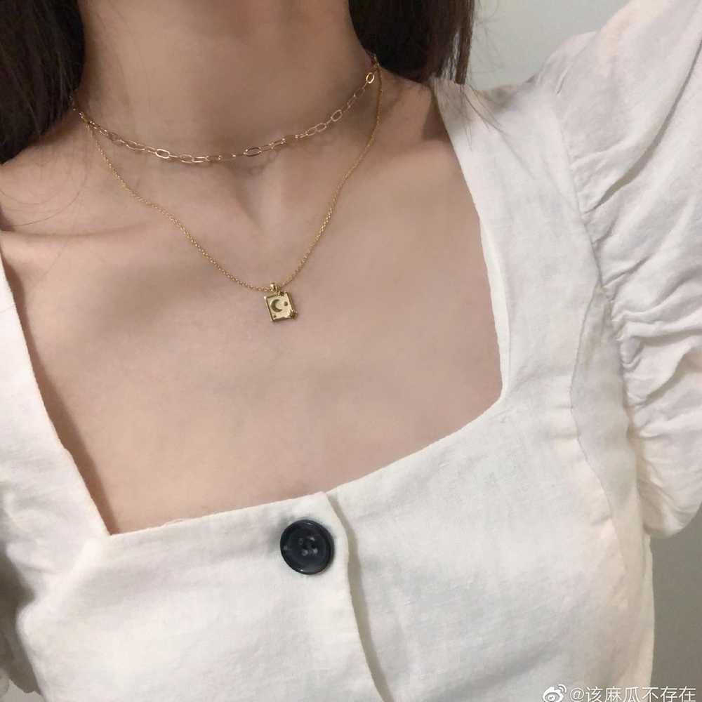 vintage style 18k gold dipped necklace - image 4