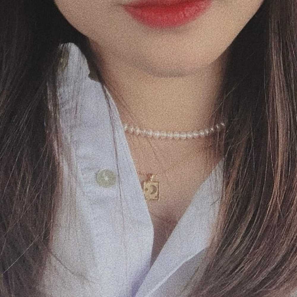 vintage style 18k gold dipped necklace - image 6