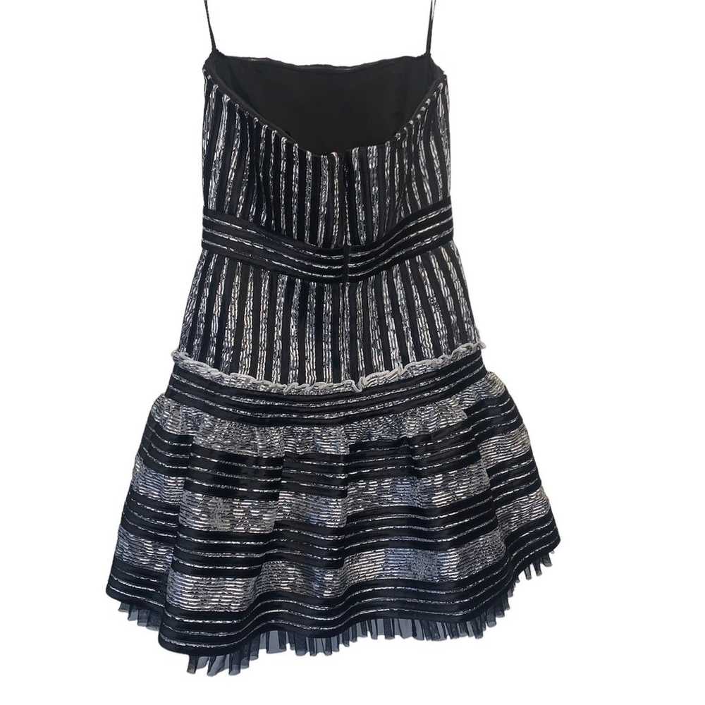 BCBG MAX AZRIA Black & White Madeline Strapless D… - image 3