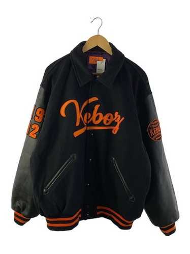 ジャケット・アウター MELTON & LEATHER VARSITY JACKET keboz ケボズ KEBOZ MELTON & LEATHER VARSITY JACKET （BLUE） -PASSOVER