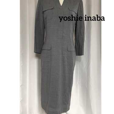 panda_ chan専用か219 シルク100%❇yoshie inaba シルクウールジャガードワンピース】｜【yoshie inaba