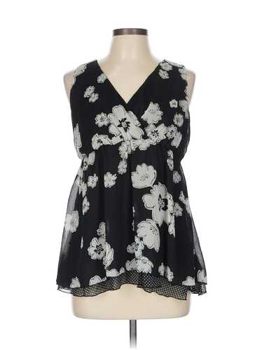 Studio 1940 Women Black Sleeveless Blouse L