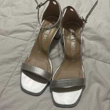 Stuart Weitzman, Low Heel Block Heel 6 1/2 Sandal - image 1