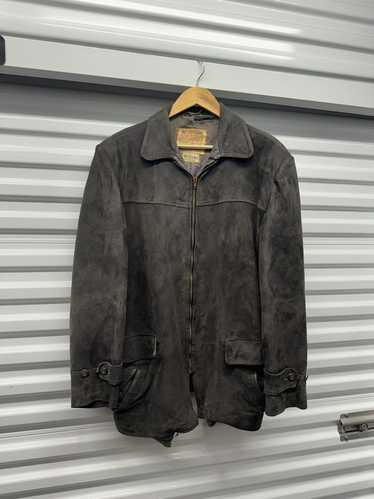 M 60s Suede McGregor Coat Sweater Jacket Quilted Lini… - Gem