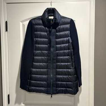 未使用級　モンクレール MAGLIONE TRICOT CARDIGAN XL モンクレール MONCLER ダウンパーカー ニット切替カーディガン